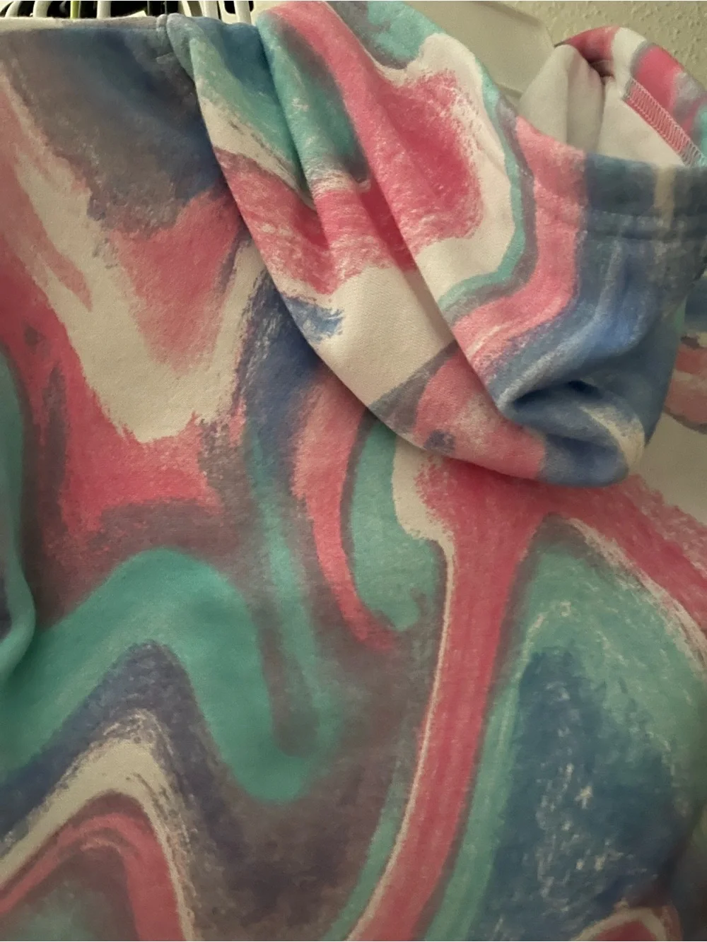 Converse Kids All Star Tie-Dye Hoodie - Teal, Pink, Blue